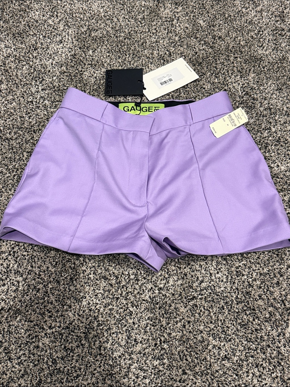 Gauge81 Lilac High-Waist Tailored Women's Shorts